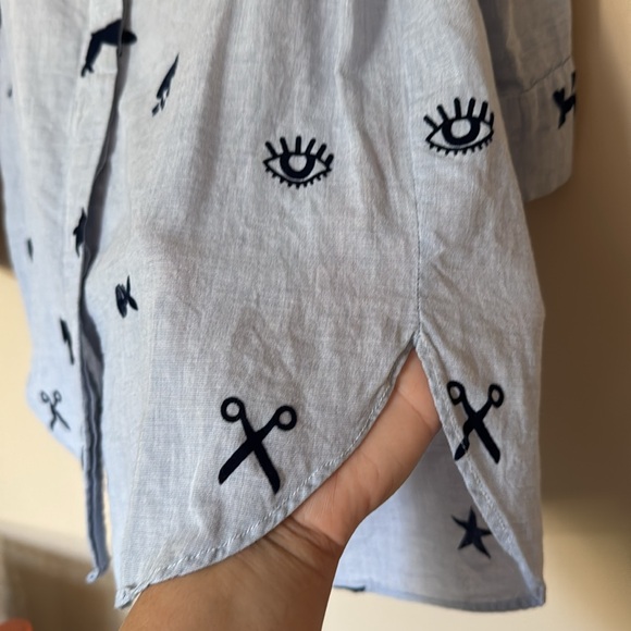 Vilagallo Fun Velvet Print Top - Picture 5 of 10